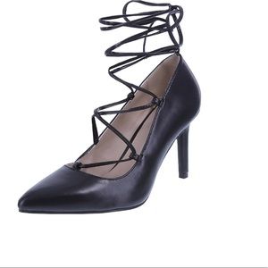 Brash Lace Up Black Heels 🖤